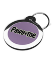 Lilac Pawsome Engraved Dog Tag for Dogs