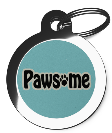 Blue Pawsome Pet Tags