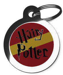 Hairy Potter Dog ID Tag