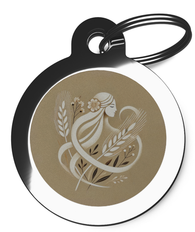 Virgo Astrology Pet Tags