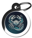 Cancer Astrology Dog ID Tag