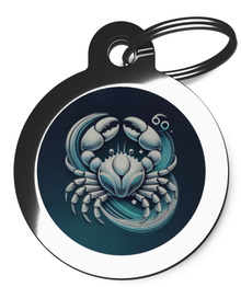 Cancer Astrology Dog ID Tag