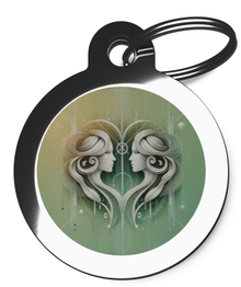 Gemini Astrology Pet ID Tag