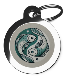 Pisces Star Sign Dog Tag for Pets