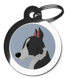 Border Collie Breed Dog Tag
