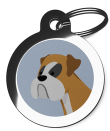 Boxer Dog ID Tag
