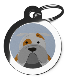 English Bulldog Breed Dog ID Tag