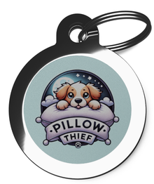 Pillow Thief Dog ID Tag 