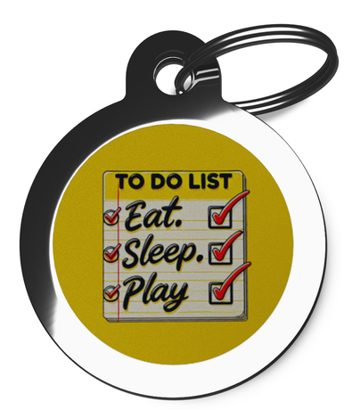 Dog To Do List Pet ID Tag