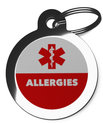 Allergies Medical Alert Pet Dog ID Tag