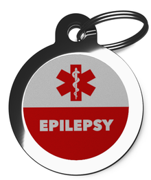 Epilepsy Medical Alert Pet Dog ID Tag