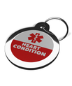 Heart Condition Medical Alert Pet Dog ID Tag