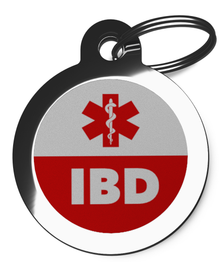 IBD Medical Alert Pet Dog ID Tag