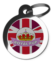 Royal Pup Pink Dog ID Tag - Royal Wedding Theme Pet Tags