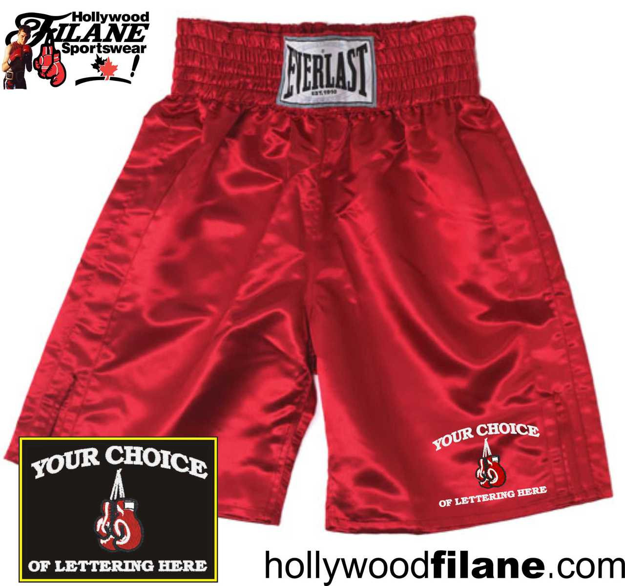 Everlast Hooded Full Length Boxing Robe In Black And Gold