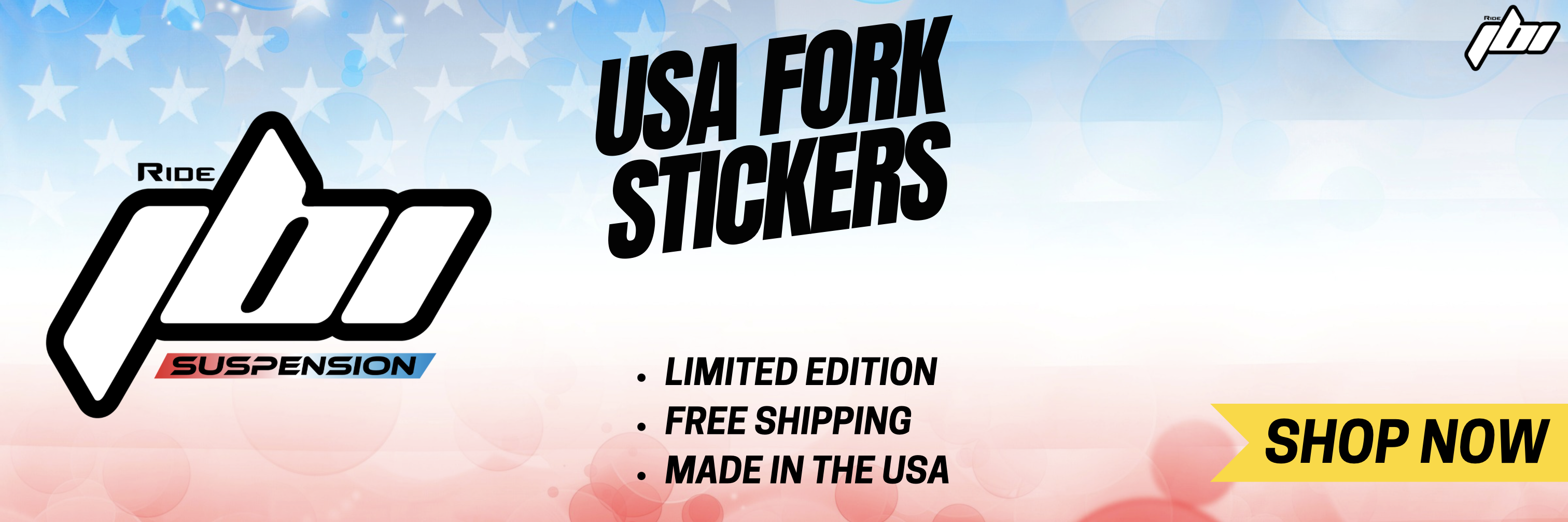 Ride JBI Suspension Fork Stickers