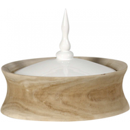 C-Wood Low Bowl with Lid