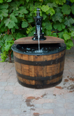 Some Assembly is required

Dimensions of each Wine Fountain Approximately 36''Tall 28''Wide Weight 100 pounds each 27 Gallons.

Submersible electric pump included.