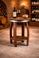 handcrafted wine barrel table for home bar or wine cellar