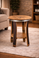 reclaimed wine barrel end table rustic oak barrel furniture