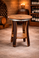 reclaimed wine barrel end table rustic oak barrel furniture