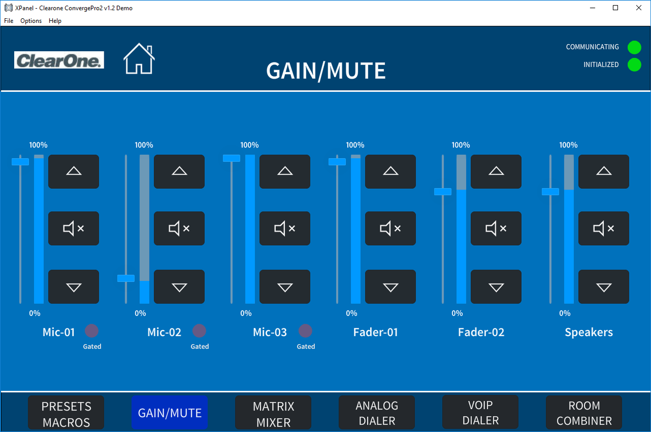 ClearOne ConvergePro2 v1.4 - Crestron Application Market