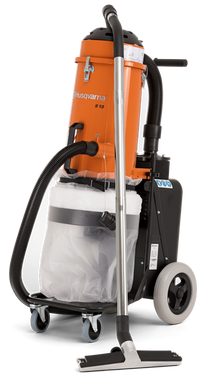 S 13 is a quiet-operating single-phase HEPA dust collector to match the power cutter Husqvarna K 3000, hand held grinders, small grinders 5-7”, small scarifiers and drywall sanders. This professional dust extractor is an all-around construction vacuum for picking-up a wide range of building materials and debris.