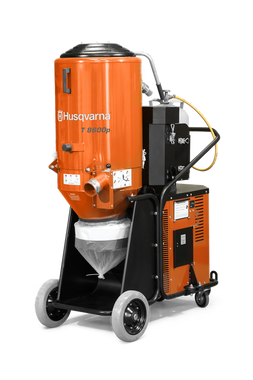 T 8600 Propane is one of the strongest and safest propane vacuum on the market. Recommended with propane grinders, shavers and Husqvarna Soff-Cut early entry saws. Ideal where electrical power supply is hard to come by on the job site. 