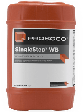 SingleStep® WB is an acrylic-silane blend for curing and weatherproofing new and existing concrete in one easy step.