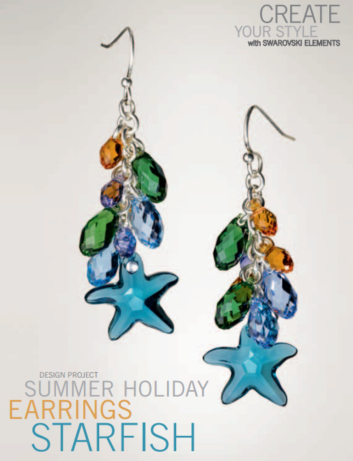 Swarovski Elements Crystal Starfish Earring Design