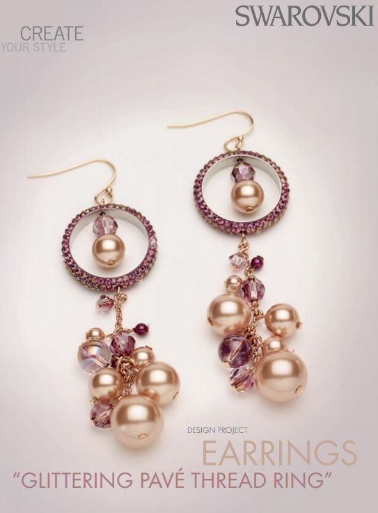 Swarovski Crystal And Pearl Earrings Free Design Instructions