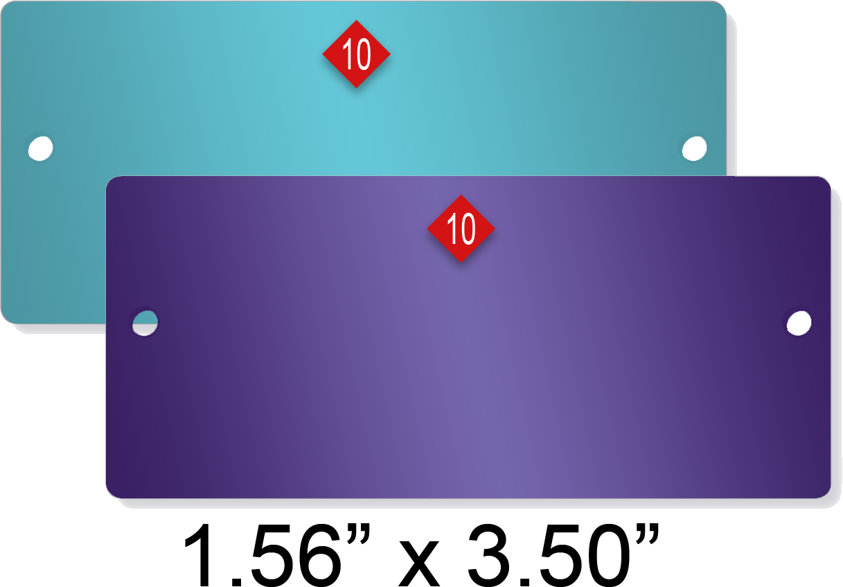 Colored Metal Identification Plates CIM USA