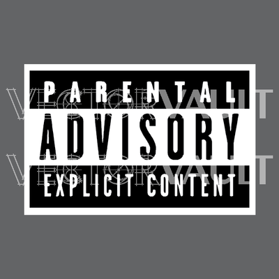 Buy vector Parental Advisory Explicit Lyrics Label icon logo graphic