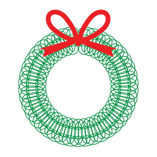 Download Buy vector christmas wreath icon logo graphic royalty-free ...
