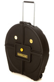 Hardcase Black 24" Cymbal Case - Holds 12 Cymbals w/ Wheels