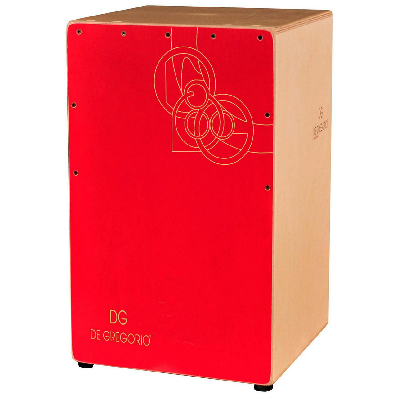 DG Chanela Birch Cajon Double String Removable Snare System - Red