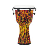 Pearl 10' Synthetic Shell Djembe Top Tuned - Tribal Fire