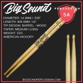 Big Sound 5A Premium Drumstick