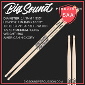 Big Sound 5AA Premium Drumstick