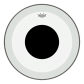 Remo Powerstroke P3 Clear Black Dot (CHOOSE SIZE)