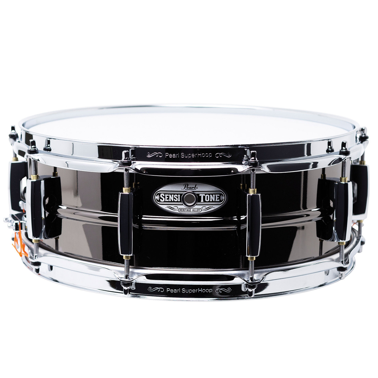 Pearl Sensitone Heritage Alloy 14 x 5 Black Brass Snare - Drumtek Store
