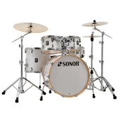 Sonor AQ2 Stage Shell Set - White Marine Pearl (22", 10", 12", 16" + 14" x 6" SNR) w/ Sonor 4000 Hardware Pack