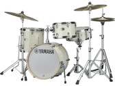 Yamaha Stage Custom Bop - Classic White (18", 12", 14" + 14" Snare) w/ Crosstown Hardware