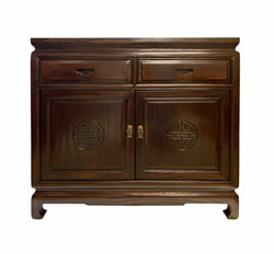 36" Rosewood Finish Oriental Buffet Hand Carved Long Life , or 40" Width