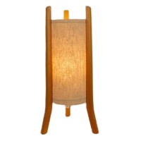 Japanese Wooden Table Lamp Natural Finish