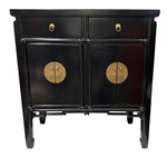 Oriental Hall Chest Antique Matte Lacquer Finish