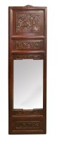 Hand Carved Antique Rosewood Inlaid Mirror
