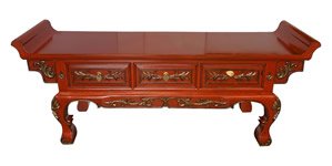 Three Drawer Chinese Meditation Table 53" Wide