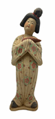 Chinese Lady With Floral Dress