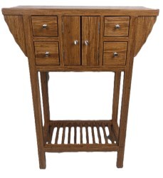 Modern Asian Entryway Table 26&rdquo; Wide